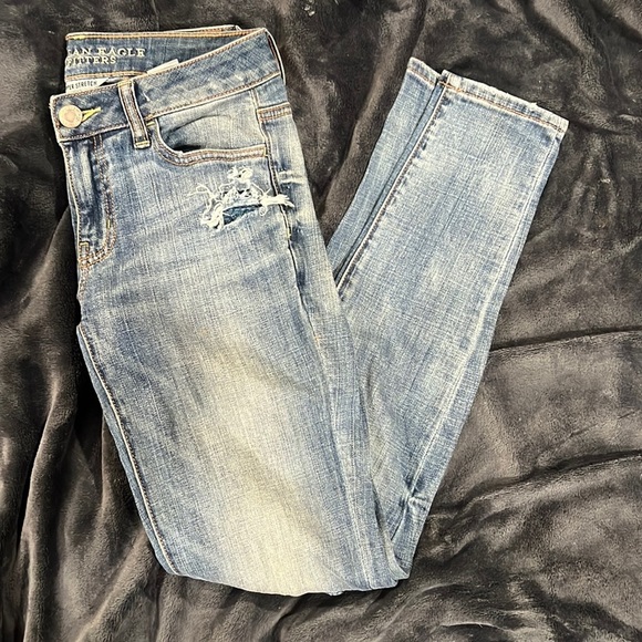 American Eagle Outfitters Denim - [AEO] NWOT Vintage Collection Lace insert Jeggings